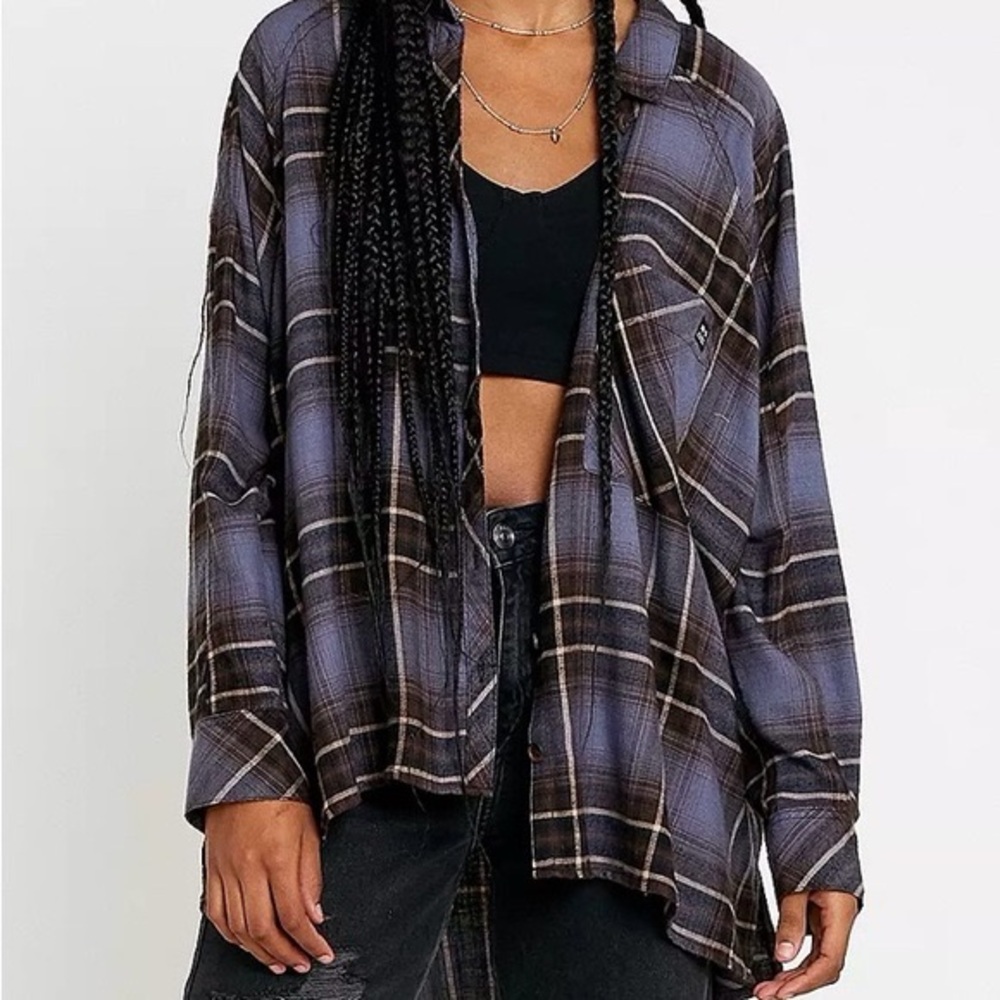 Plaid Button-Up Shirt